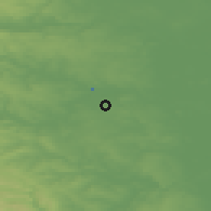 Shaded relief of the 48 km around Featherstone, drawn from the GMTED2010 grid