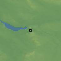 Shaded relief of the 48 km around Frodsham, drawn from the GMTED2010 grid