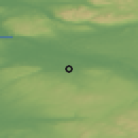 Shaded relief of the 47 km around Giffnock, drawn from the GMTED2010 grid