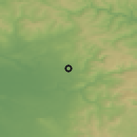 Shaded relief of the 48 km around Ashton-under-Lyne, drawn from the GMTED2010 grid