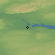 Shaded relief of the 47 km around Grangemouth, drawn from the GMTED2010 grid