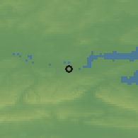 Shaded relief of the 49 km around Gravesend, drawn from the GMTED2010 grid