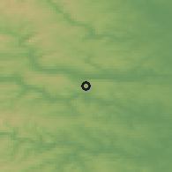 Shaded relief of the 48 km around Guiseley-Yeadon, drawn from the GMTED2010 grid