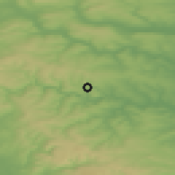 Shaded relief of the 48 km around Halifax, drawn from the GMTED2010 grid