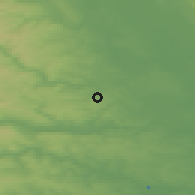 Shaded relief of the 48 km around Harrogate, drawn from the GMTED2010 grid