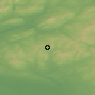 Shaded relief of the 48 km around Haslingden, drawn from the GMTED2010 grid