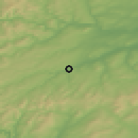 Shaded relief of the 47 km around Hawick, drawn from the GMTED2010 grid