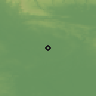 Shaded relief of the 48 km around Haxby, drawn from the GMTED2010 grid