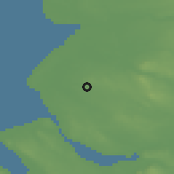 Shaded relief of the 48 km around Aughton, drawn from the GMTED2010 grid