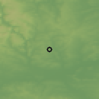 Shaded relief of the 48 km around Heanor, drawn from the GMTED2010 grid