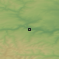 Shaded relief of the 48 km around Hexham, drawn from the GMTED2010 grid