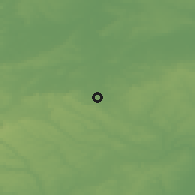 Shaded relief of the 49 km around Hitchin, drawn from the GMTED2010 grid