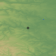 Shaded relief of the 48 km around Horbury, drawn from the GMTED2010 grid