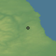 Shaded relief of the 48 km around Houghton-le-Spring, drawn from the GMTED2010 grid