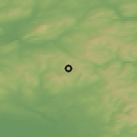Shaded relief of the 48 km around Bacup, drawn from the GMTED2010 grid