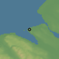 Shaded relief of the 48 km around Hoylake-West Kirby, drawn from the GMTED2010 grid