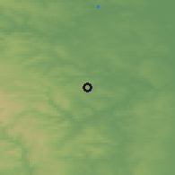 Shaded relief of the 48 km around Hoyland Nether, drawn from the GMTED2010 grid