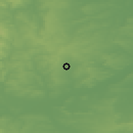 Shaded relief of the 48 km around Hucknall, drawn from the GMTED2010 grid