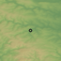 Shaded relief of the 48 km around Huddersfield, drawn from the GMTED2010 grid