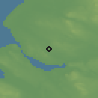 Shaded relief of the 48 km around Huyton-with-Roby, drawn from the GMTED2010 grid