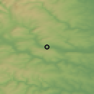 Shaded relief of the 48 km around Ilkley, drawn from the GMTED2010 grid