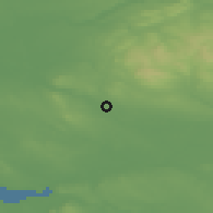 Shaded relief of the 48 km around Ince-in-Makerfield, drawn from the GMTED2010 grid