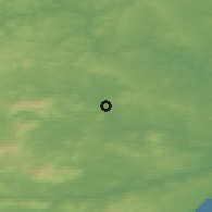 Shaded relief of the 46 km around Inverurie, drawn from the GMTED2010 grid