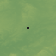 Shaded relief of the 49 km around Kenilworth, drawn from the GMTED2010 grid