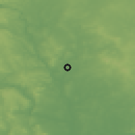 Shaded relief of the 49 km around Kidderminster, drawn from the GMTED2010 grid