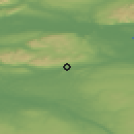 Shaded relief of the 47 km around Kilsyth, drawn from the GMTED2010 grid