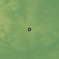 Shaded relief of the 48 km around Kirkby in Ashfield, drawn from the GMTED2010 grid