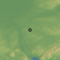 Shaded relief of the 48 km around Banbridge, drawn from the GMTED2010 grid
