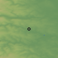 Shaded relief of the 48 km around Leeds, drawn from the GMTED2010 grid