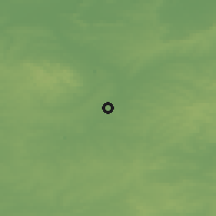 Shaded relief of the 48 km around Leicester, drawn from the GMTED2010 grid