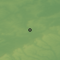 Shaded relief of the 49 km around Leighton Buzzard, drawn from the GMTED2010 grid