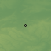 Shaded relief of the 49 km around Letchworth, drawn from the GMTED2010 grid