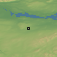 Shaded relief of the 47 km around Linlithgow, drawn from the GMTED2010 grid