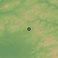 Shaded relief of the 48 km around Littleborough, drawn from the GMTED2010 grid