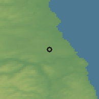 Shaded relief of the 47 km around Longbenton-Killingworth, drawn from the GMTED2010 grid