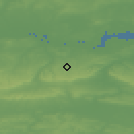Shaded relief of the 49 km around Longfield-New Ash Green, drawn from the GMTED2010 grid