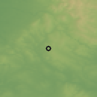 Shaded relief of the 48 km around Longton, drawn from the GMTED2010 grid