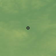 Shaded relief of the 48 km around Loughborough, drawn from the GMTED2010 grid