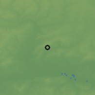 Shaded relief of the 49 km around Loughton, drawn from the GMTED2010 grid