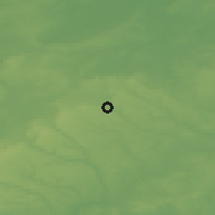 Shaded relief of the 49 km around Luton, drawn from the GMTED2010 grid