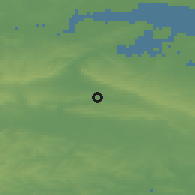 Shaded relief of the 49 km around Maidstone, drawn from the GMTED2010 grid