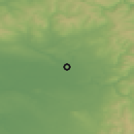 Shaded relief of the 48 km around Manchester, drawn from the GMTED2010 grid