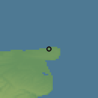 Shaded relief of the 49 km around Margate, drawn from the GMTED2010 grid