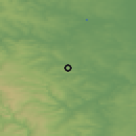 Shaded relief of the 48 km around Barnsley, drawn from the GMTED2010 grid