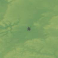 Shaded relief of the 49 km around Melksham, drawn from the GMTED2010 grid