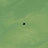 Shaded relief of the 48 km around Melton Mowbray, drawn from the GMTED2010 grid